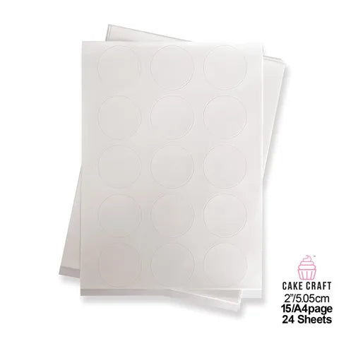 Cake Craft - Edible Icing Cupcake Sheets 24PK