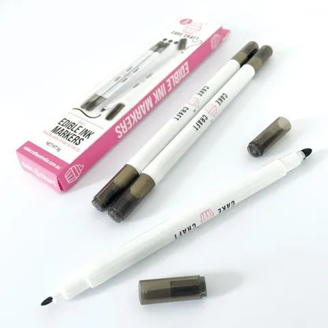 Cake Craft - 3PK Edible Ink Markers - Black