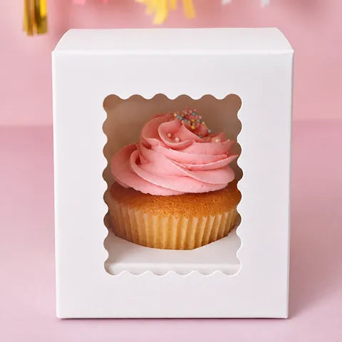 Cake Craft - White Cupcake Box - Single