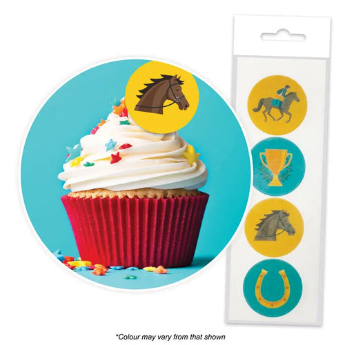 16 Edible Wafer Cupcake  - Melbourne Cup