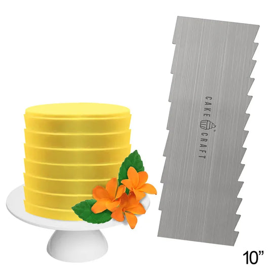 Cake Craft Scraper - Buttercream Comb Pleats