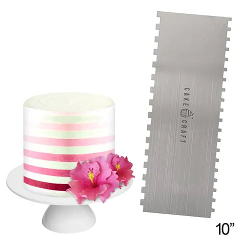 Cake Craft Scraper - Buttercream Comb Thin Stripes