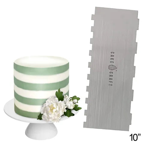 Cake Craft Scraper - Buttercream Comb Thick Stripes