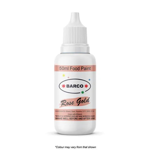 50ml Barco Food Paint - Rose Gold