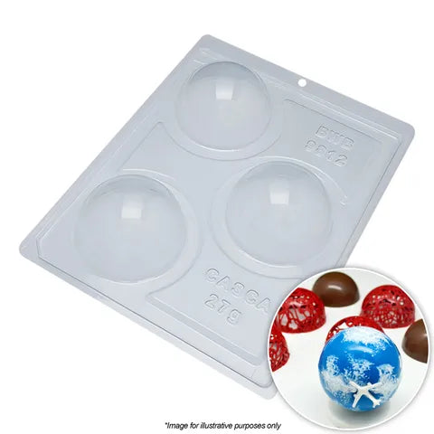 BWB - Sphere 70mm 3PC Chocolate Mould.