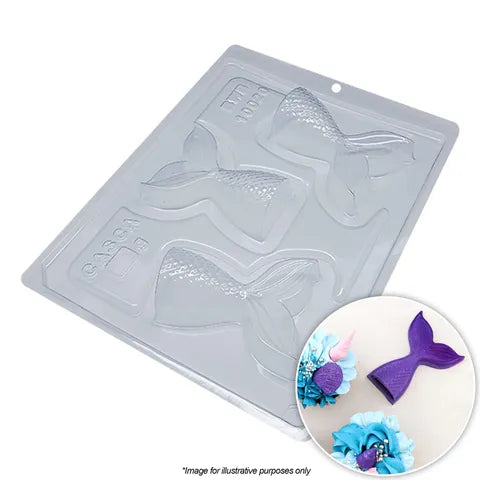 BWB -  Medium Mermaid Tails 3PC Chocolate Mould.