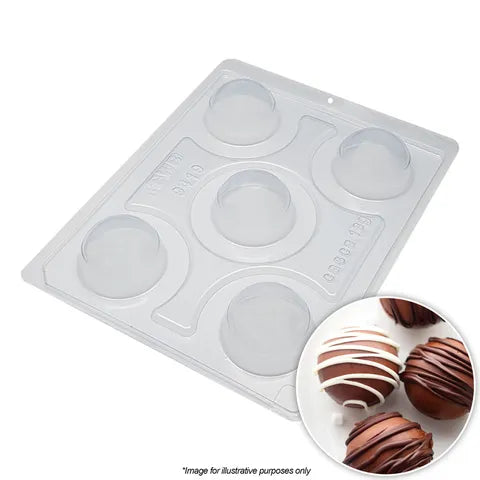 BWB - Sphere 50mm 3PC Chocolate Mould.