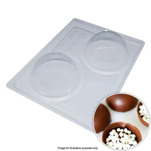 BWB - Sphere 90mm 3PC Chocolate Mould.