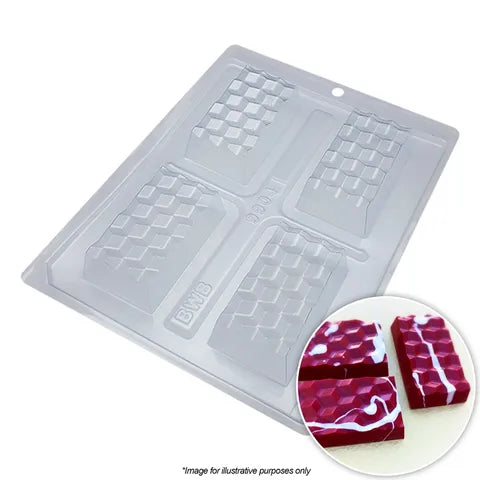 BWB - Mini Textured Slab Block Mould - 3PC