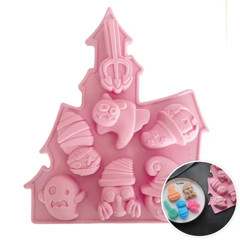 Halloween Silicone Mould - Halloween Haunted House 7 Piece Set