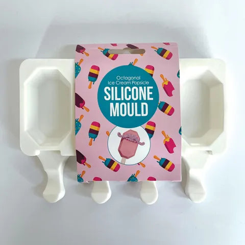 Octagonal Ice Cream Popsicle Silicone Mould.