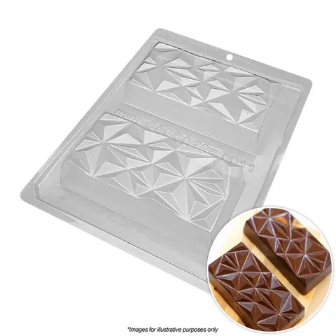 BWB - Textured Triangle Slab Block Mould - 3PC