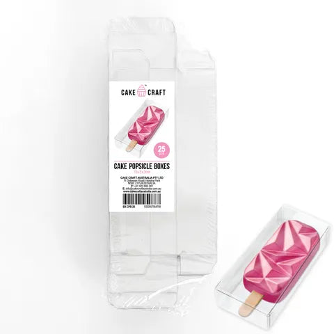 Cake Craft - Cake Popsicle Boxes 25PC