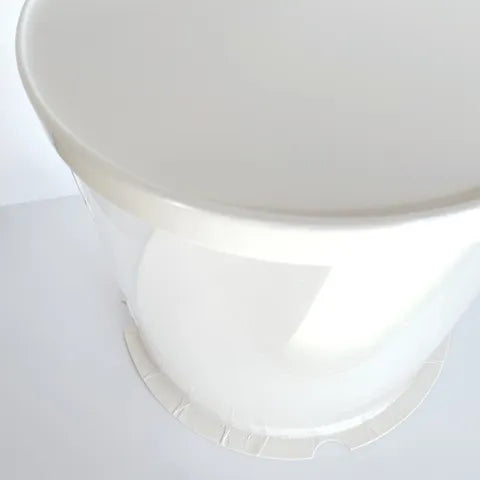 Clear Tube Cake Box - 10X10X9 Inches - White Lid & Base