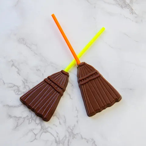 Chocolate Mould - Broom Lollipop.