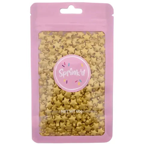 Sprink'd 60g - 7mm Gold Stars.