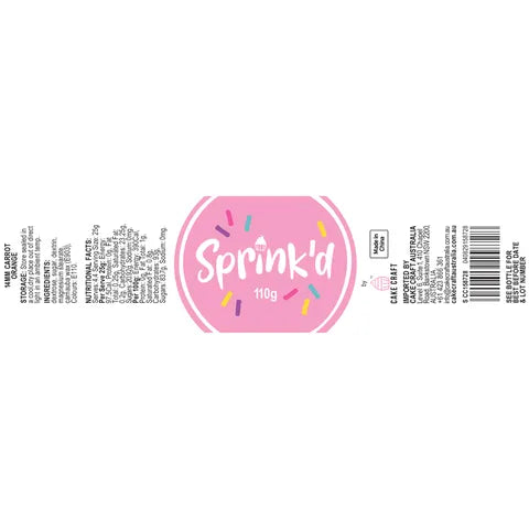 Sprink'd 110g Sprinkles - 14mm Carrots