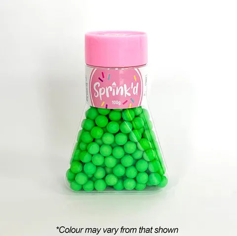Sprink'd 8mm Sugar Balls - matte Green 100g