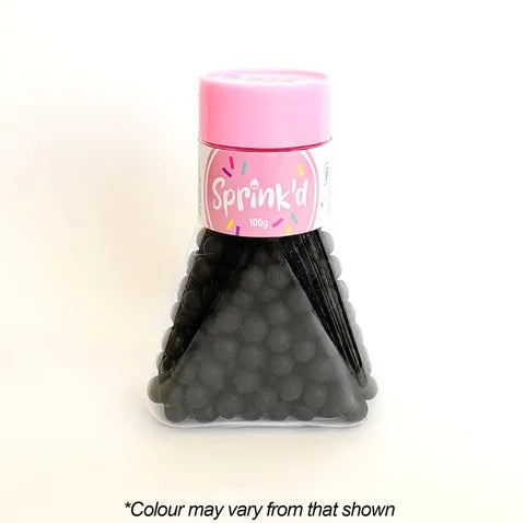 Sprink'd 8mm Sugar Balls - Black 100g.