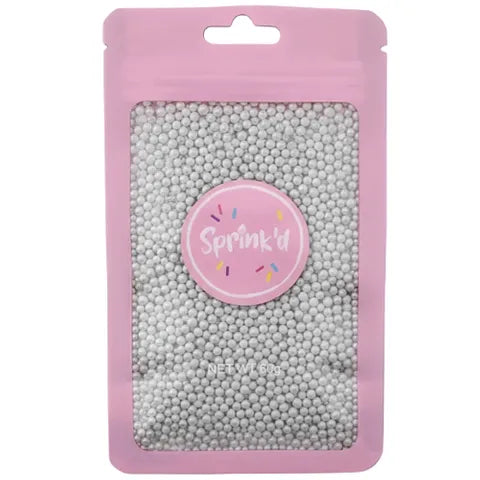 Sprink'd 2mm Sugar Balls Silver 60g