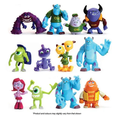 Monsters Inc University Figurine Set