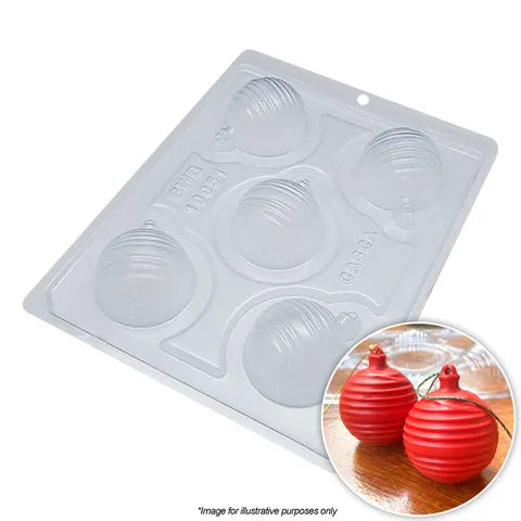 BWB | Christmas Bauble Stripped Mould | 3 Piece.