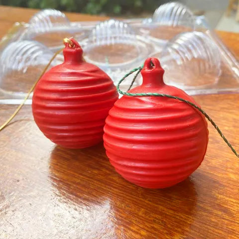 BWB | Christmas Bauble Stripped Mould | 3 Piece.