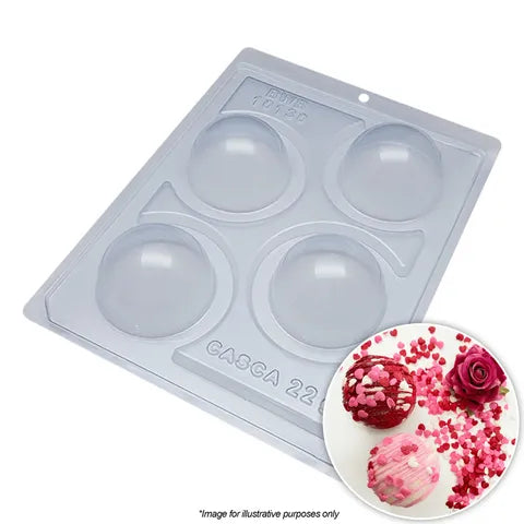 BWB - Sphere 60mm 3PC Chocolate Mould.