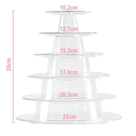 6 Tier Round Macaron Stand