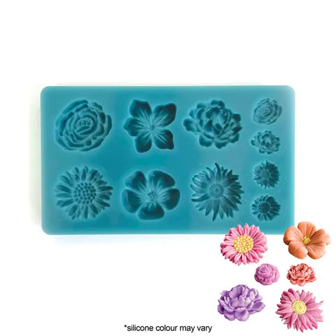 Cake Craft Silicone Mould - Assorted Flowers