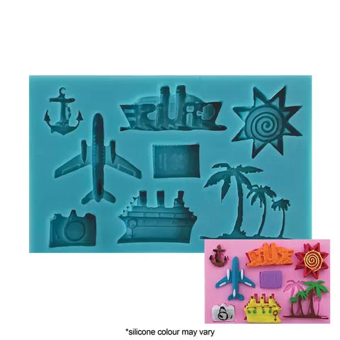 Cake Craft Silicone Mould - Tropical Cruise Holiday