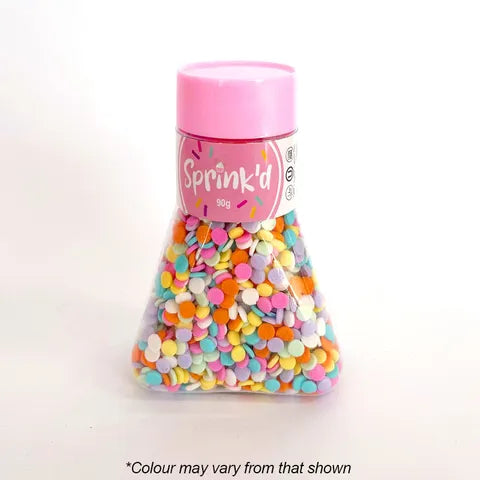 Sprink'd 7mm Rainbow Sequins 90g.