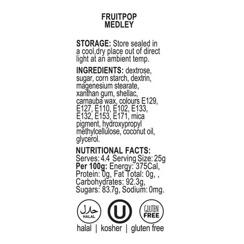 Sprink'd Fruitpop Medley 110g.