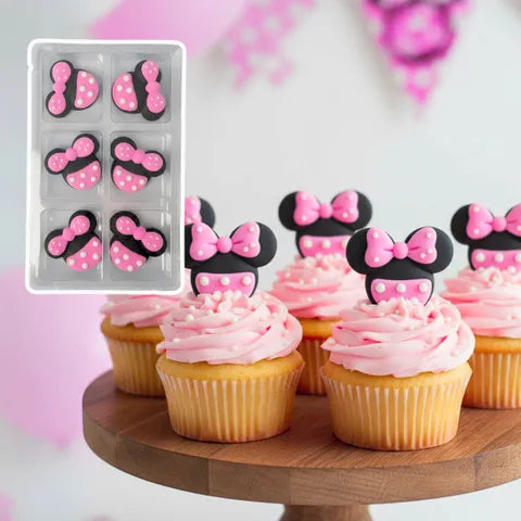 Sugar Decorations - 6PC Minnie Mouse