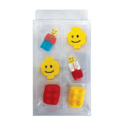 Sugar Decorations - 6PC Lego