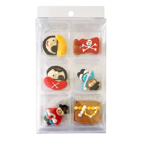 Sugar Decorations - 6PC Pirates