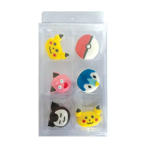 Sugar Decorations - 6PC Pokemon