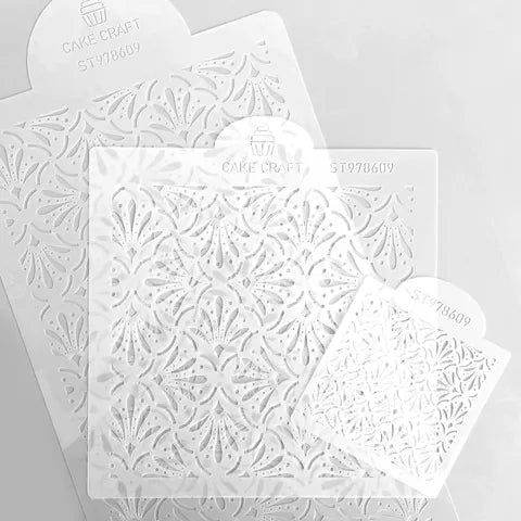 Cake Craft 3PC Stencil - Henna