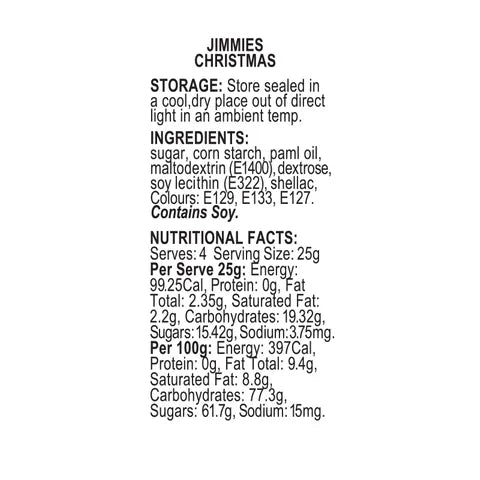 Sprink'd Jimmies Christmas 60g