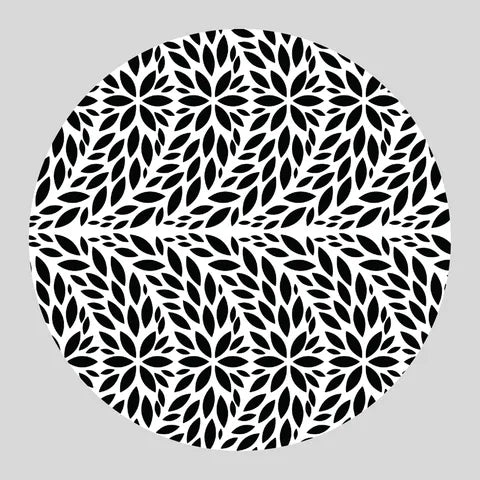 Cake Craft 3PC Stencil - Floral Pendant