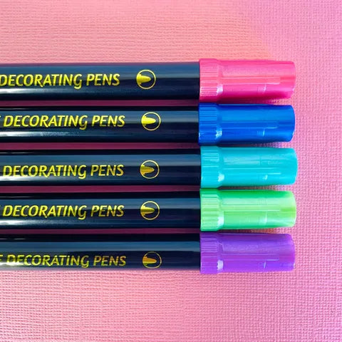 Vivid 5PC Edible Marker - Rainbow