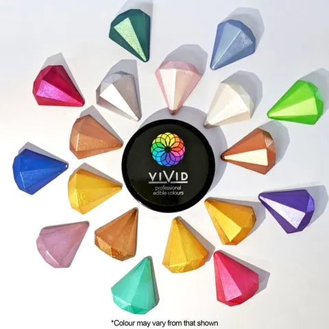 Vivid - Edible Metallic Dust - 10g - Assorted Colours