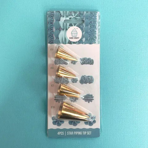 Cake Craft - 4PC Star Piping Tip Set