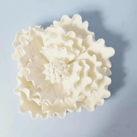 Cake Craft Sugar Flower - Large Peony - White
