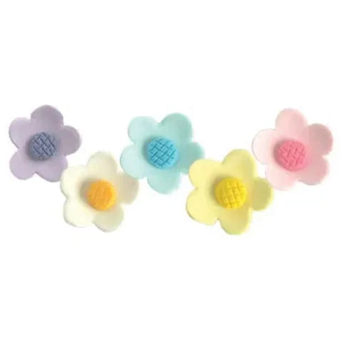 Handcrafted Sugar Decorations - 5 Petal Blossom Flower - Medium - Assorted Options