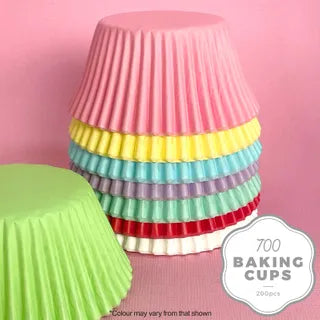Cake Craft 700 Paper Baking Cup - 200PK - Assorted Colours