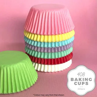 Cake Craft 408 Paper Baking Cup - 200PK - Assorted Colours
