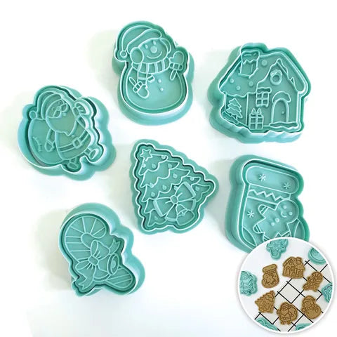 Cake Craft Christmas Icons Cookie Cutter Set - 6PC