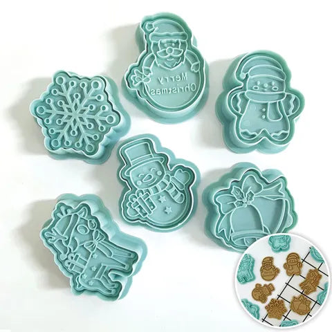 Cake Craft Merry Christmas Cookie Cutter Set - 6PC