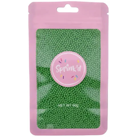 Sprink'd 2mm Sugar Balls Green 60g